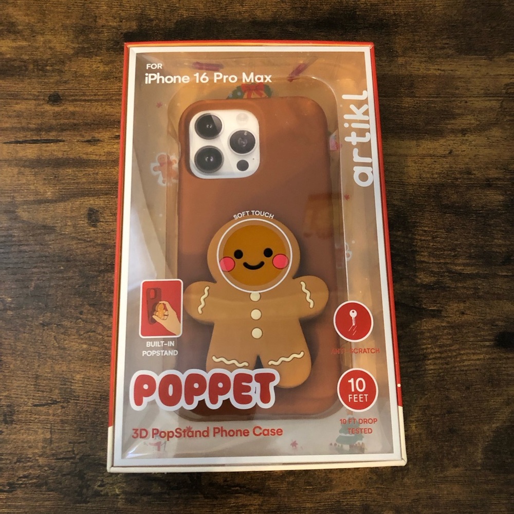 Artikl Gingerbread Brown Phone Case for iPhone 16 Pro Max Poppet‎ 3D